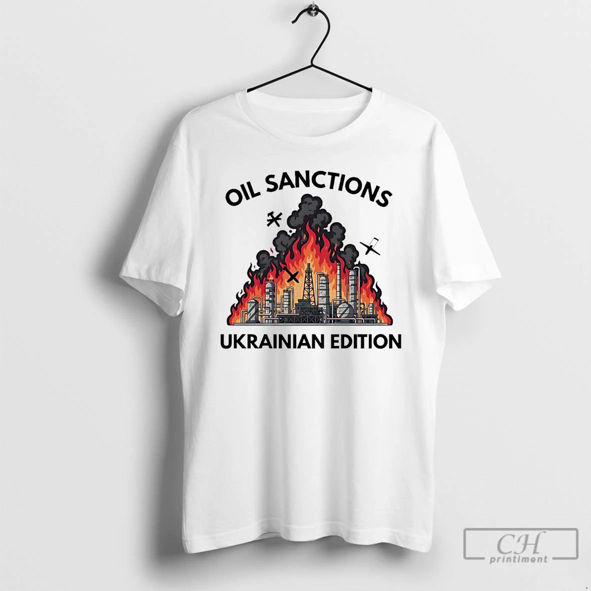 Premium Oil Sanctions Ukrainian Edition T Shirts