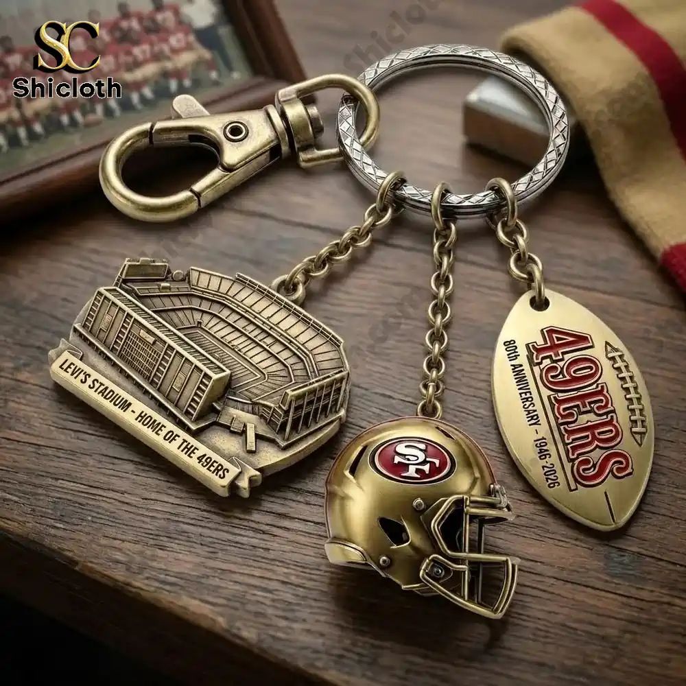 49ers 80th Anniversary Collector’s Keychain