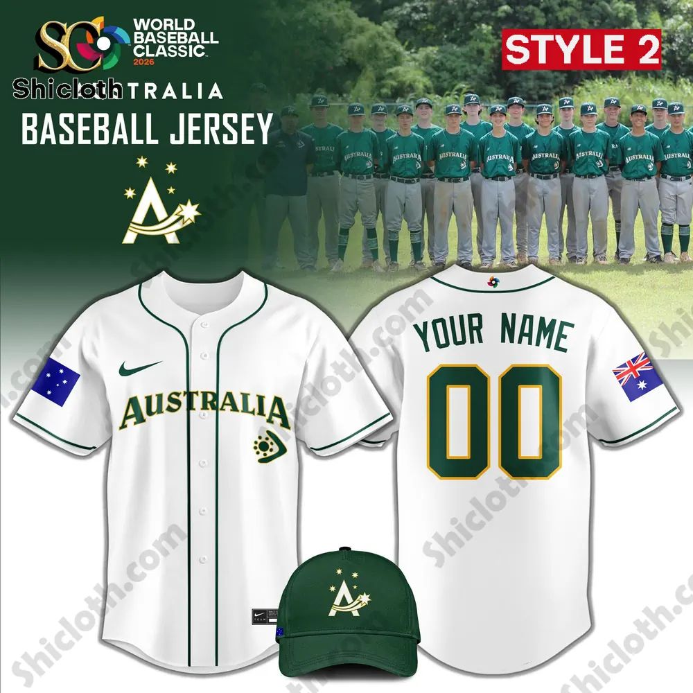 Australia Baseball 2026 World Baseball Classic Jersey Limited Edition