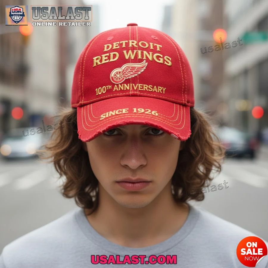 Detroit Red Wings 100th Anniversary 1926-2026 Classic Cap
