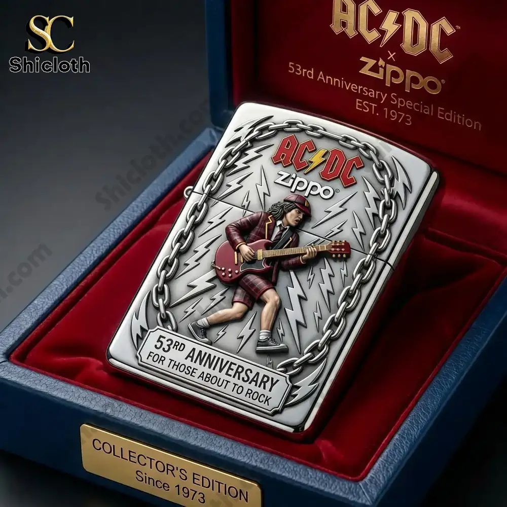 ACDC 53rd Anniversary 3D Zippo Lighter