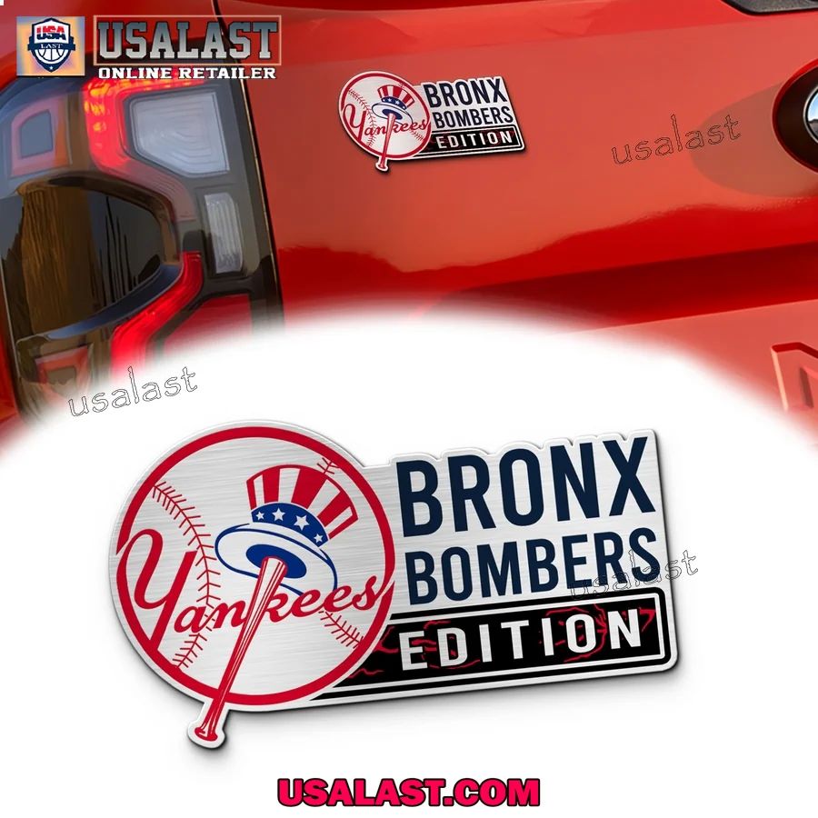 New York Yankees Edition Engraved Car Name Badge