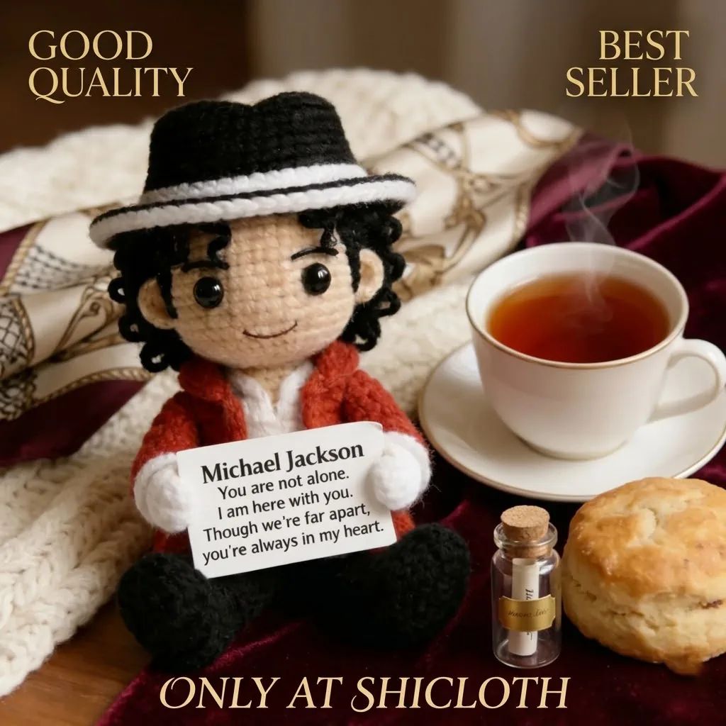 Handmade Michael Jackson “Smooth Criminal” Crochet Doll Amigurumi
