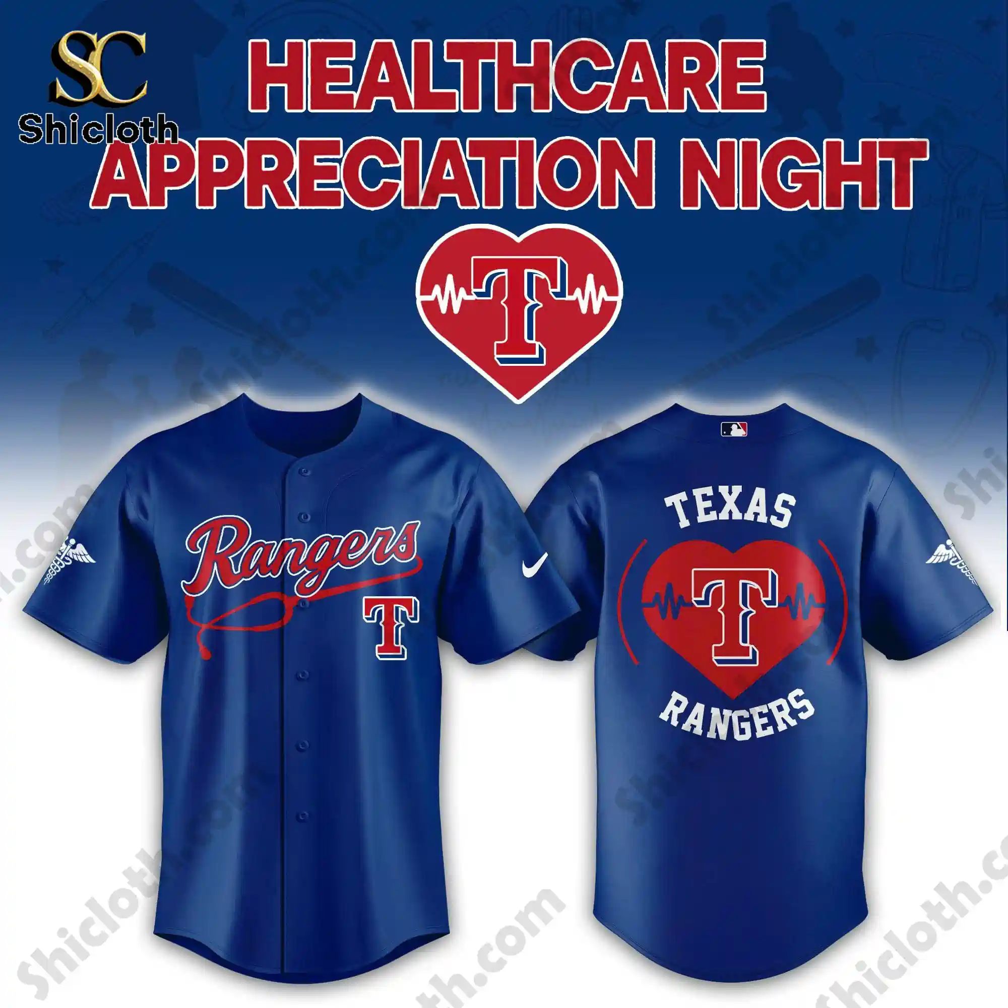 Texas Rangers Healthcare Appreciation Night Limited Edition Jersey 2026