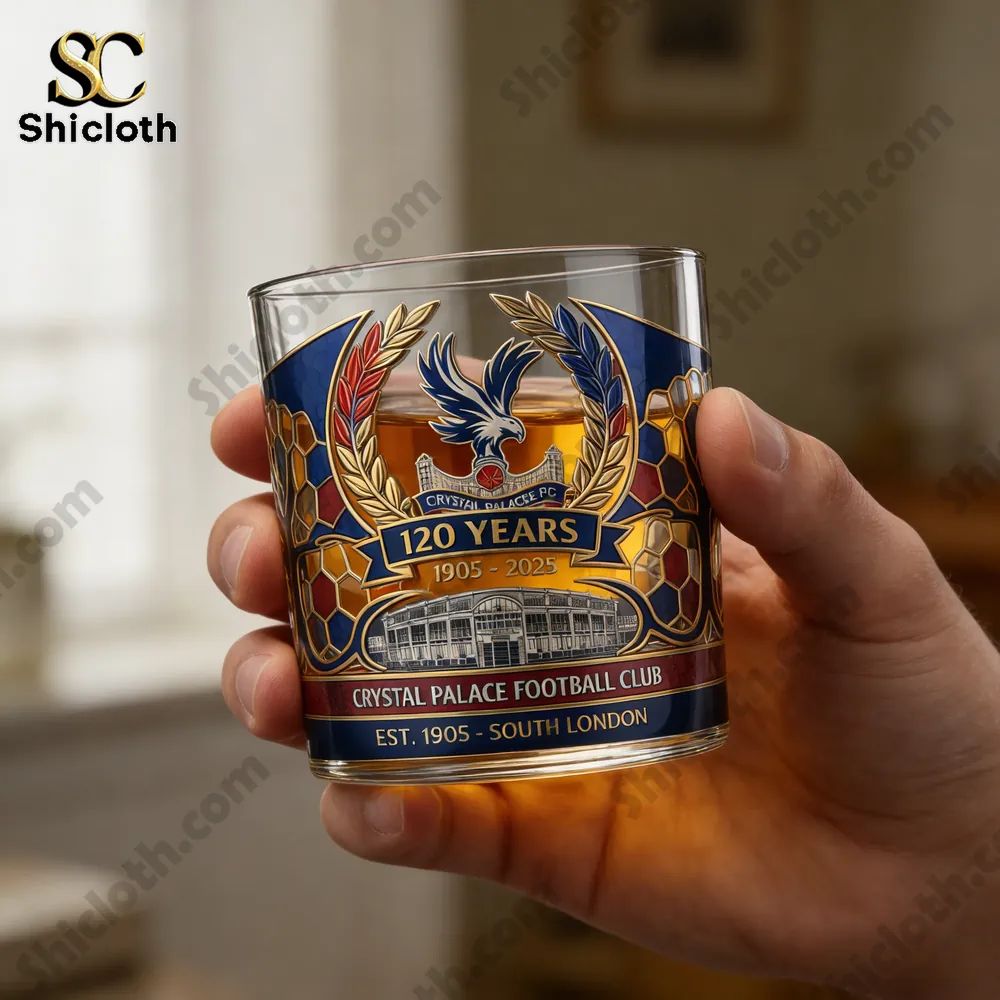 Crystal Palace FC 120th Anniversary Whiskey Glass
