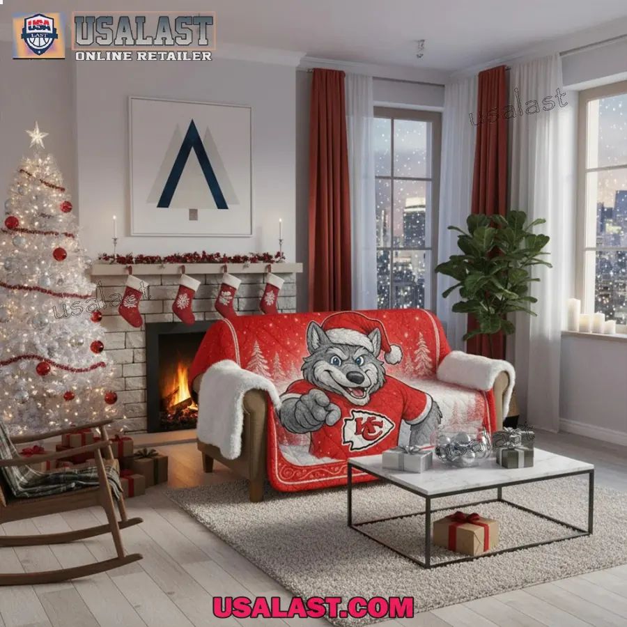 Kansas City Chiefs Premium Christmas Fleece Blanket