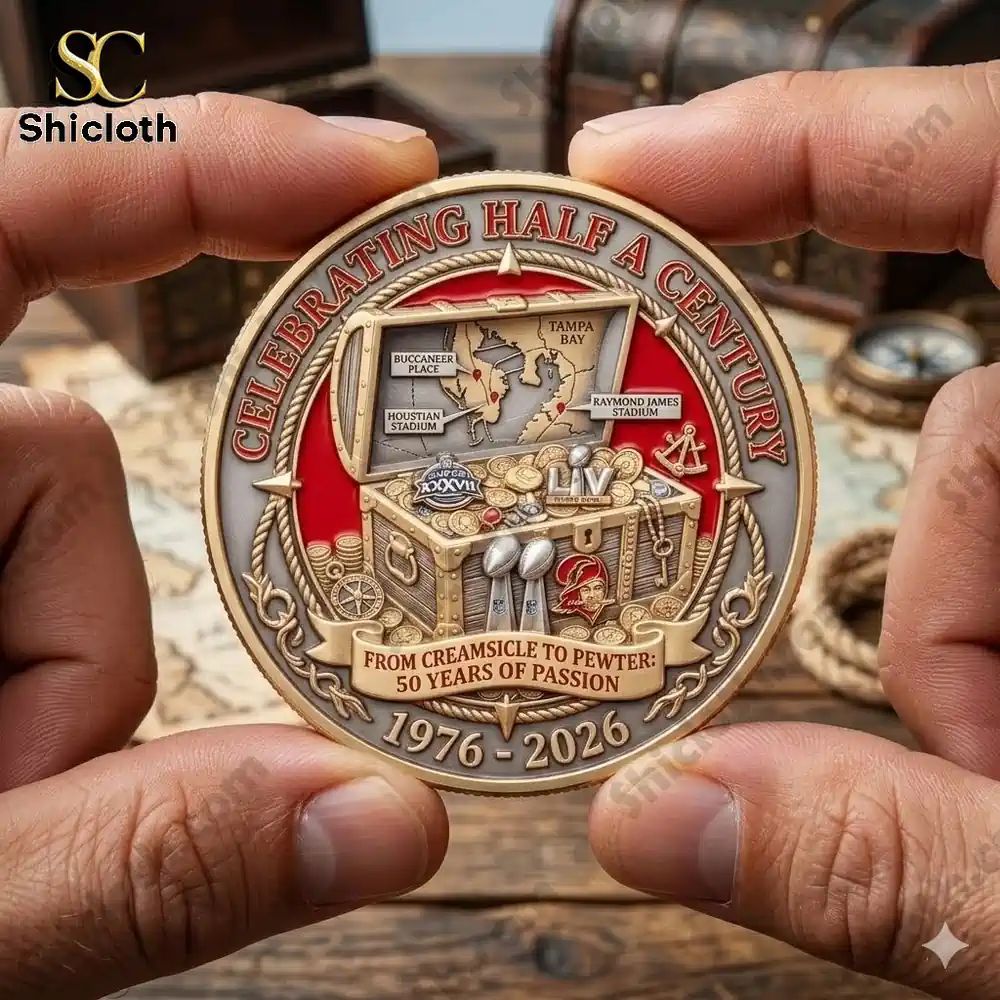 NEW Tampa Bay Buccaneers 50th Anniversary Commemorative Coin