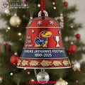 Kansas Jayhawks NCAA Christmas Bell Ornament