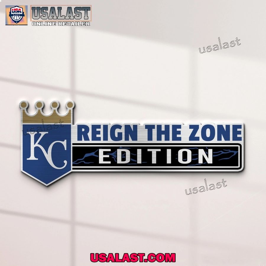 Kansas City Royals Edition Engraved Car Name Badge