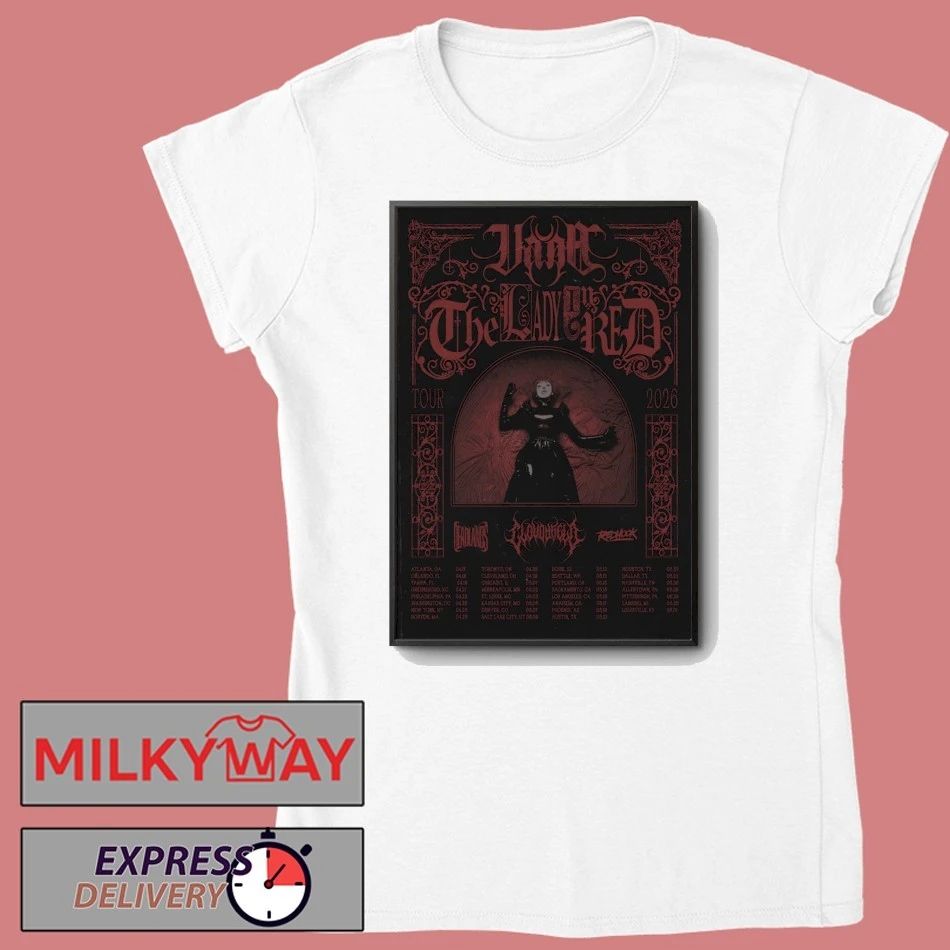 Vana The Lady In Red 2026 Shows Poster shirt