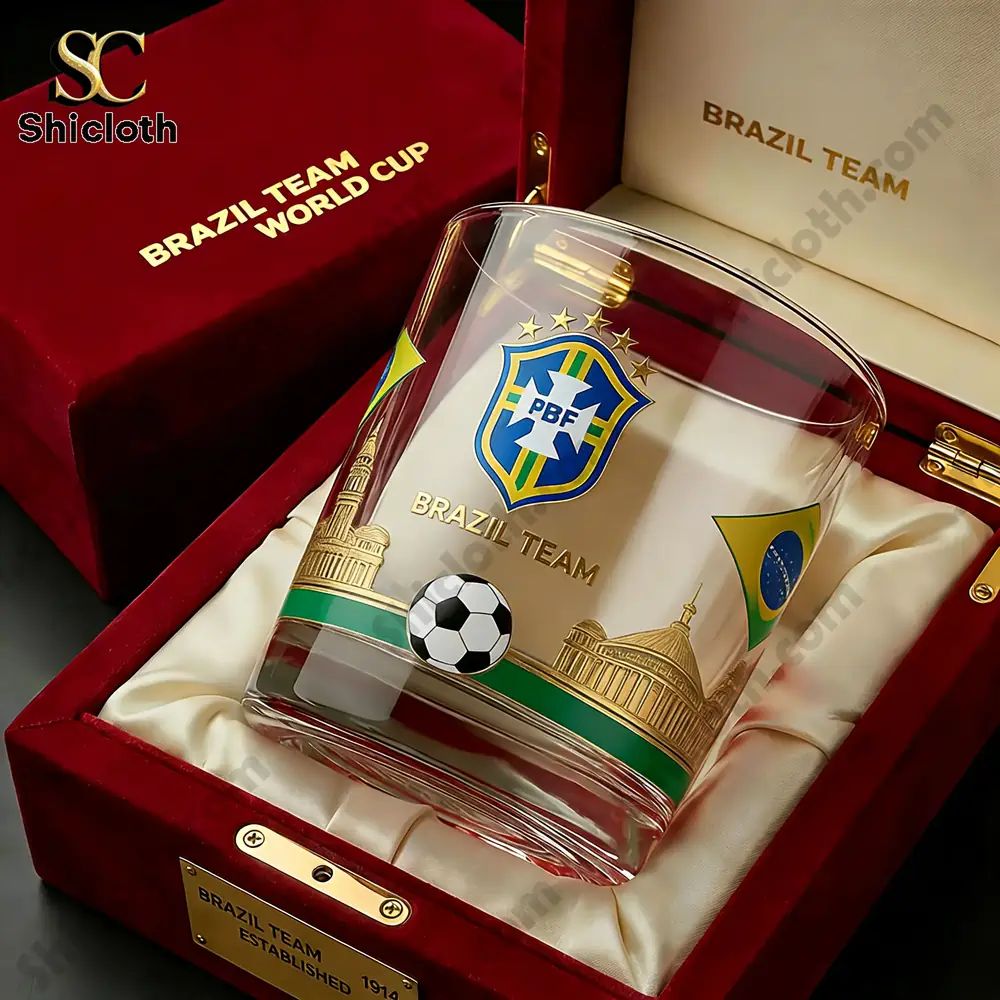 Brazil National Team 112th Anniversary Limited Edition Whiskey Glass