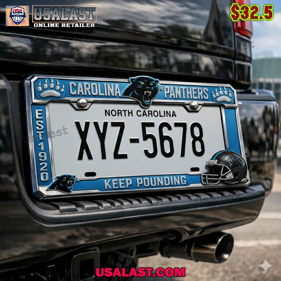 Carolina Panthers Limited Edition License Plate Frame