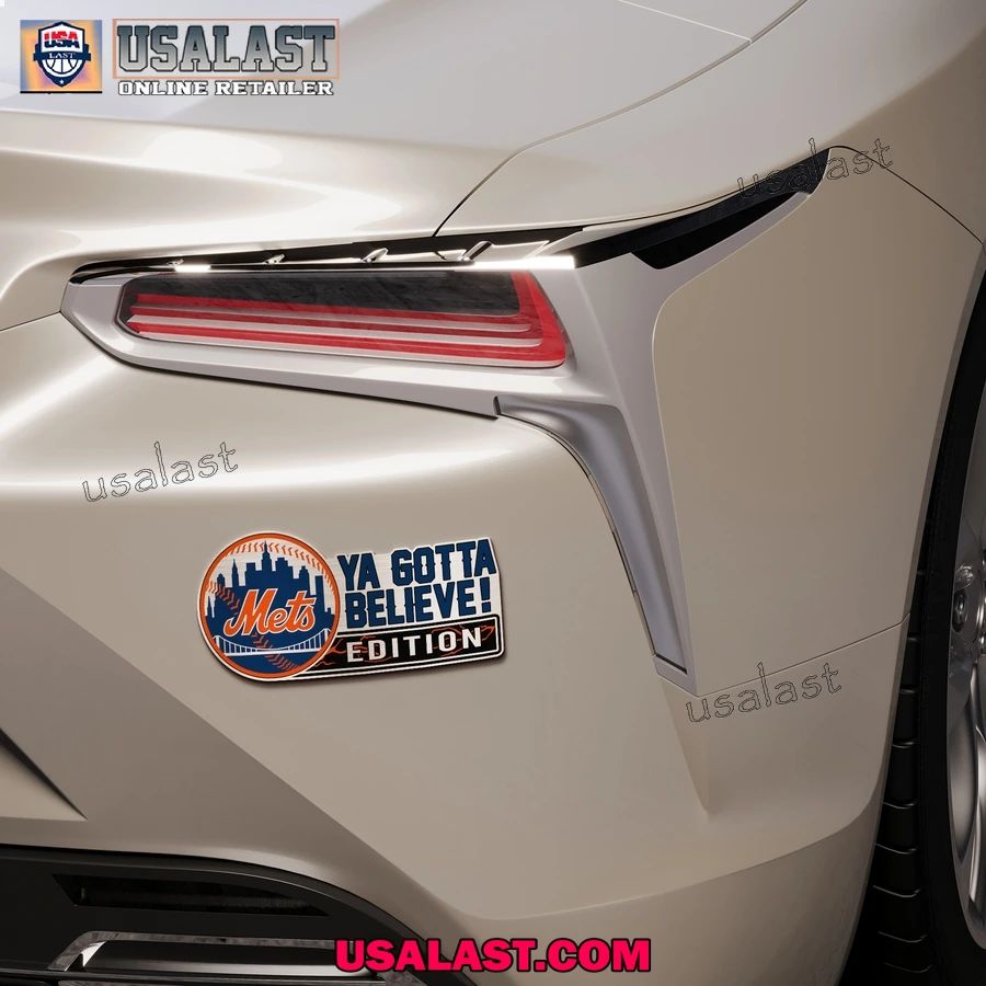 New York Mets Edition Engraved Car Name Badge