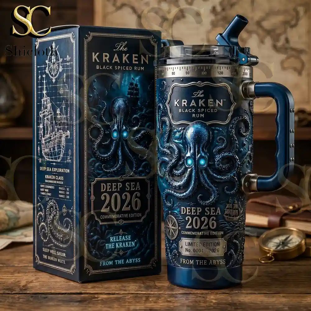 The Kraken Deep Sea 2026 Black Spiced Rum Commemorative Tumbler