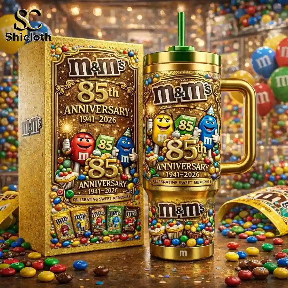M&M 85th Anniversary 3D Relief Insulated Tumbler