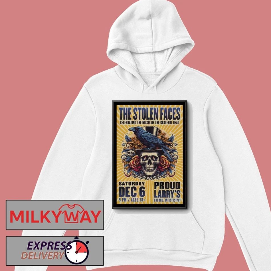 The Stolen Faces December 6 2025 In Oxford MS Poster shirt