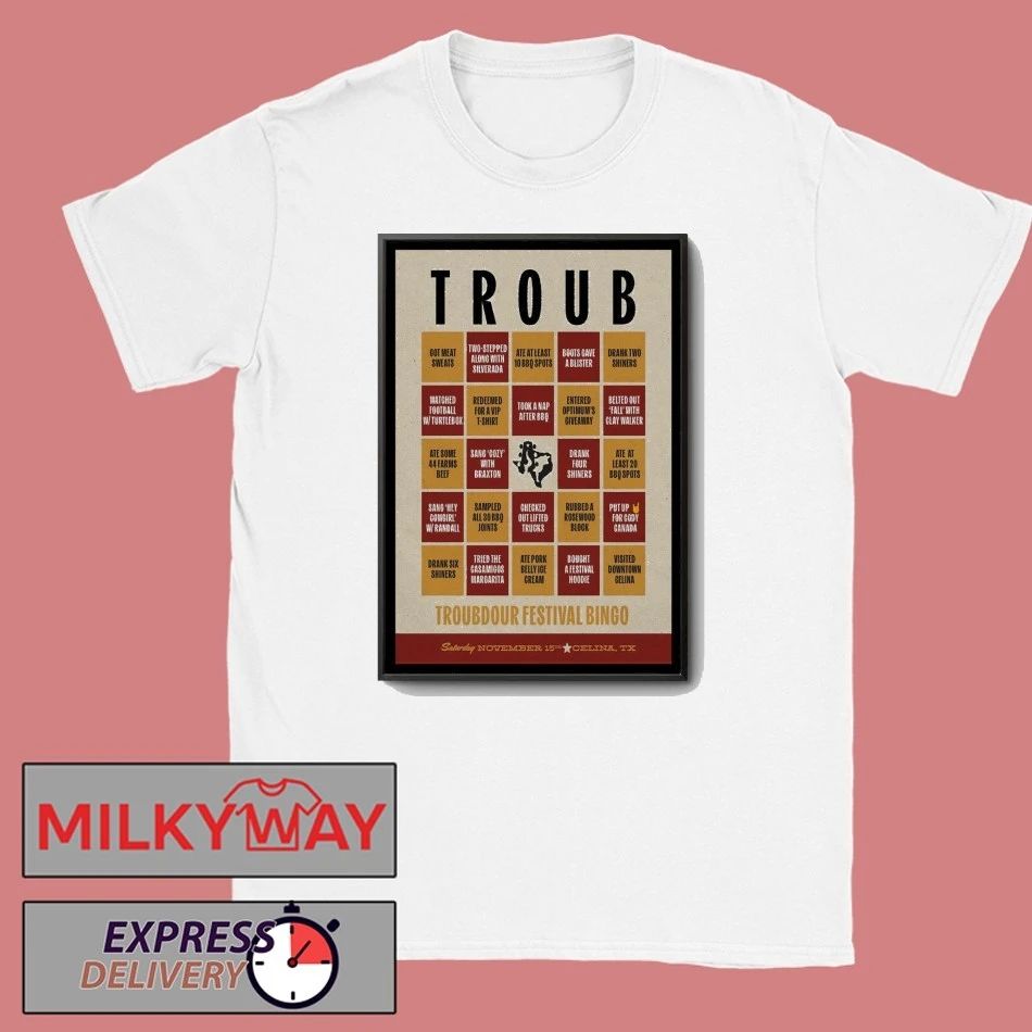Troubadour Festival November 15 2025 Celina Texas Poster shirt
