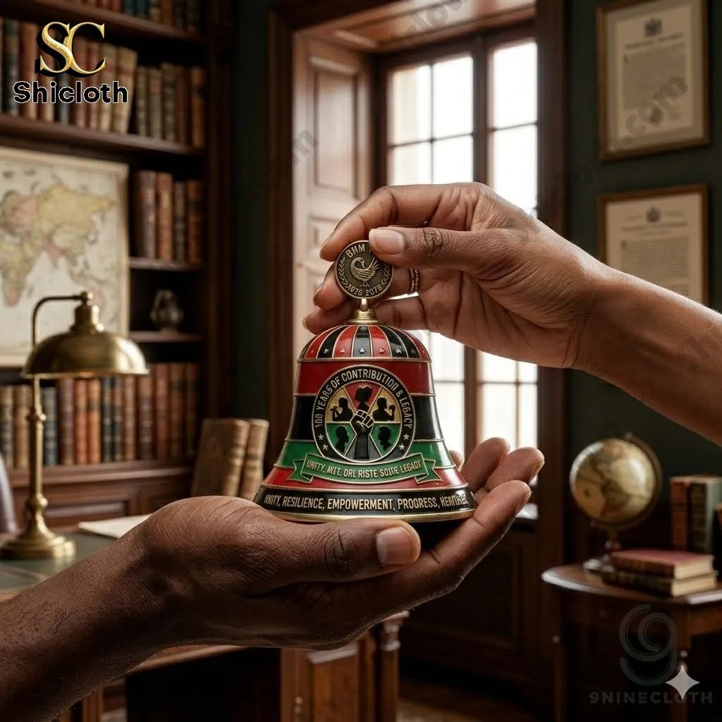Black History Month 100th Anniversary 1926-2026 Commemorative Wall Bell