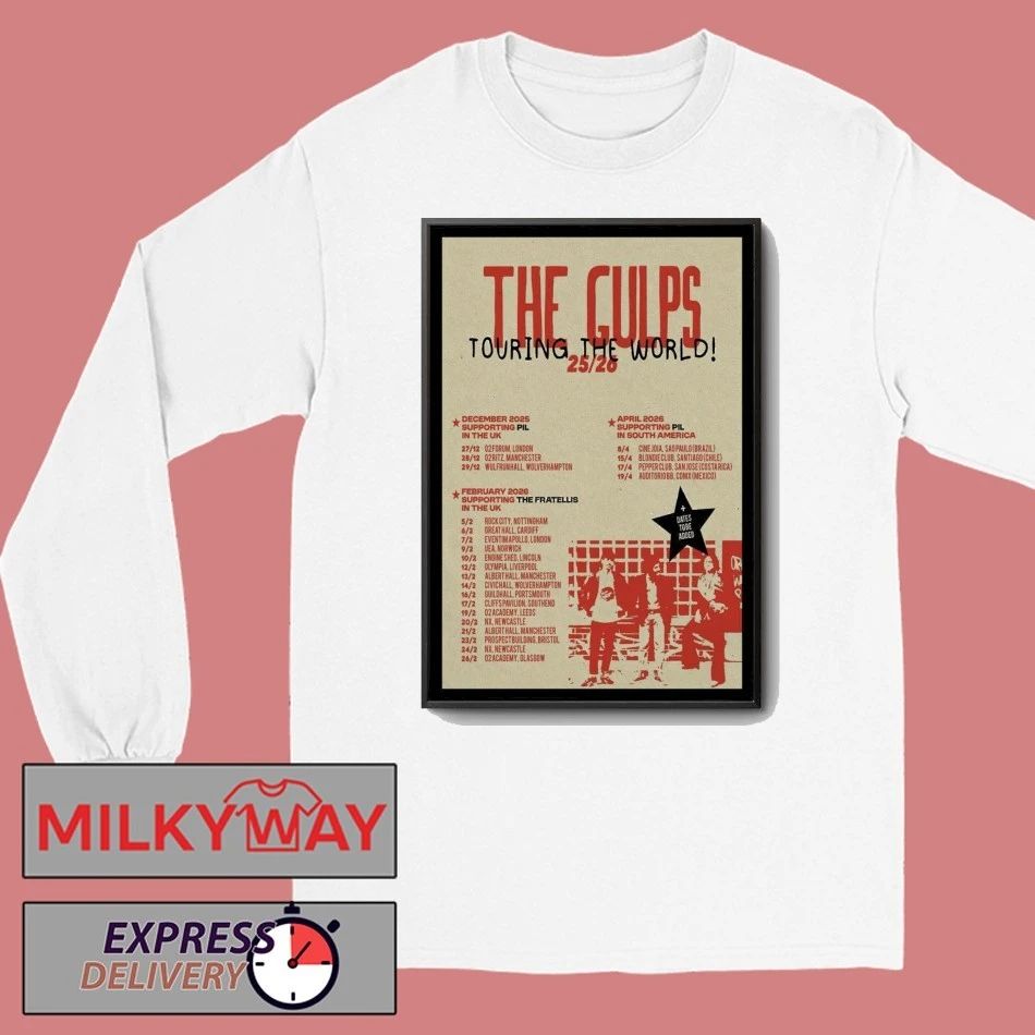 The Gulps Touring The World 2025-2026 Poster shirt