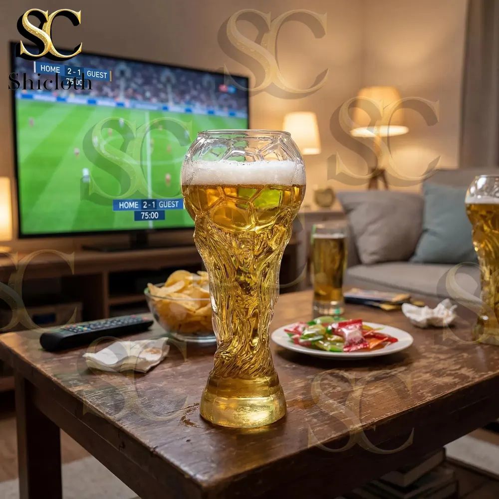 America World Cup 2026 Football Trophy Beer Glass