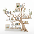 Handmade Tree Bookshelf – Natural Wood Kids Bedroom Decor