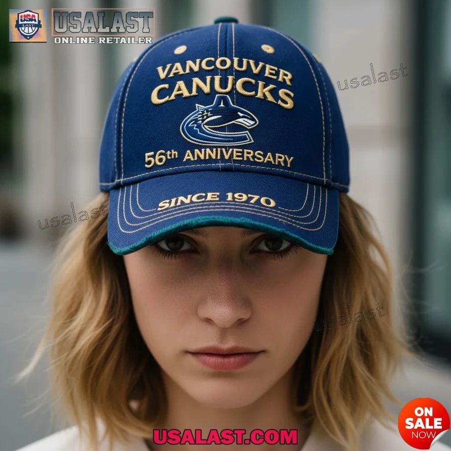 Vancouver Canucks 56th Anniversary 1970-2026 Classic Cap