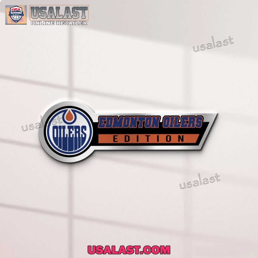 Edmonton Oilers Edition 3D Engraved Car Name Emblem