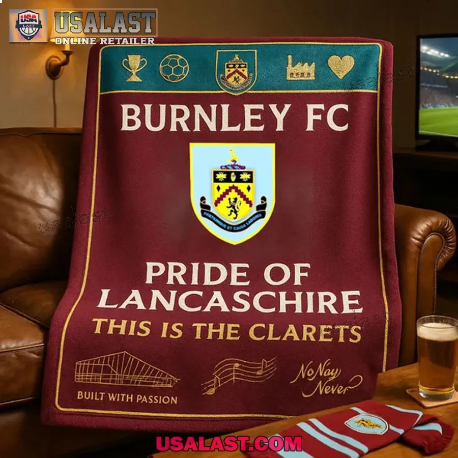 Burnley FC The Clarets Match Day Blanket