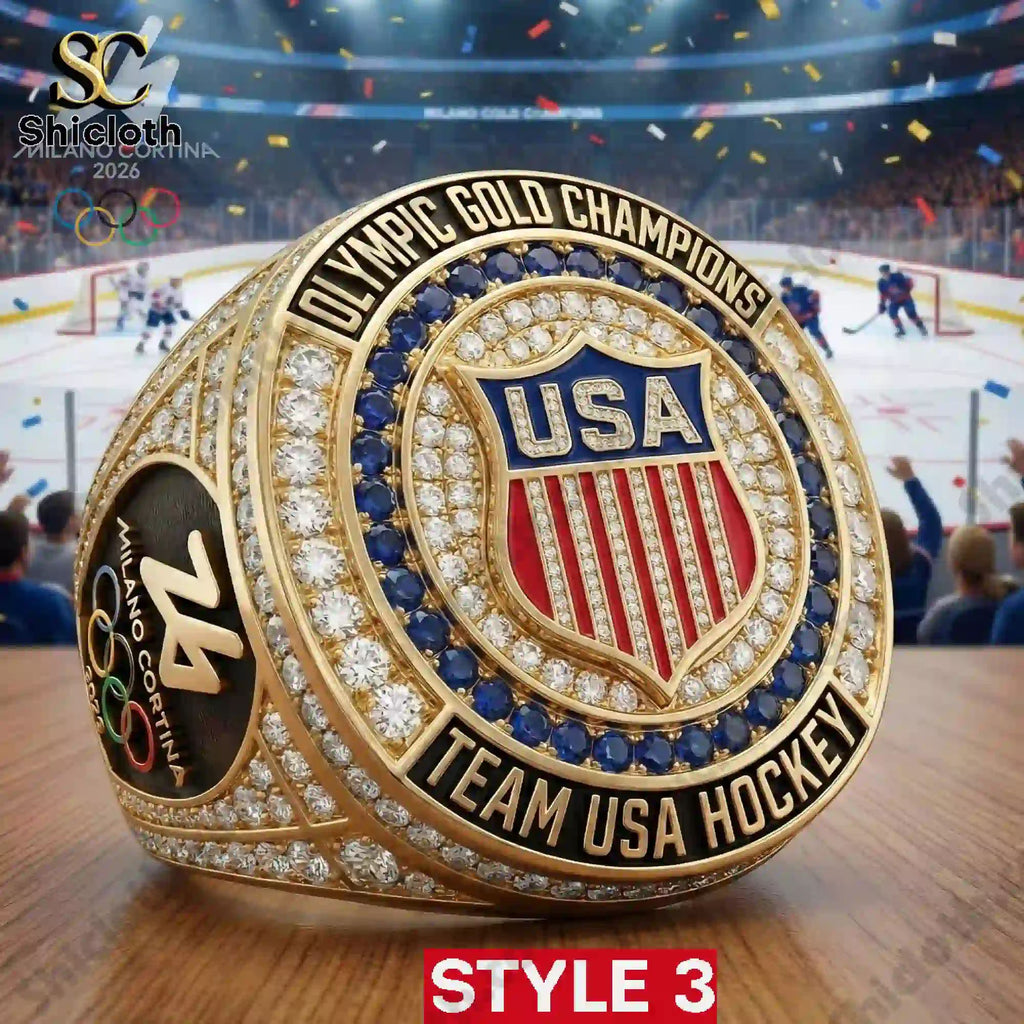 Team USA Hockey Olympic Gold Champions 2026 Milano Cortina Championship Ring