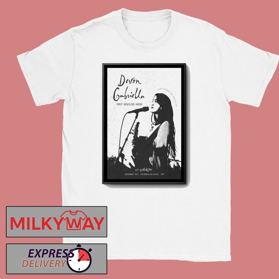Devon Gabriella Dec 7 2025 The Moroccan Lounge Los Angeles, CA Poster shirt
