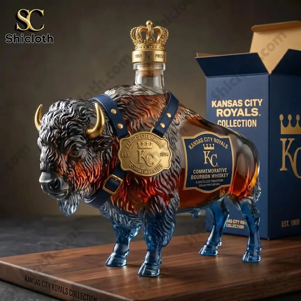 Bison Spirit BuffaloTrace x Kansas City Royals Limited Whiskey Bottle