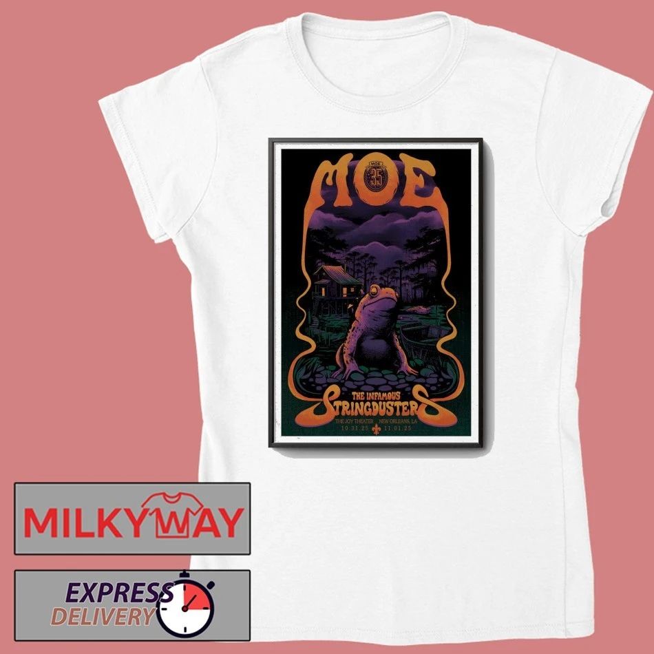 Poster The Joy Theater in New Orleans, LA Moe Band Tour 2025 shirt