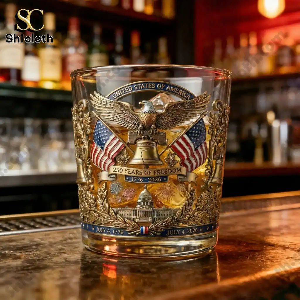 250 Years of Freedom Commemorative Whiskey Glass