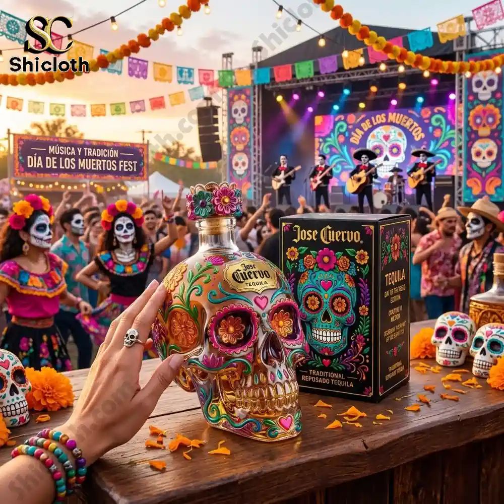 Jose Cuervo Day of the Dead Tequila Bottle