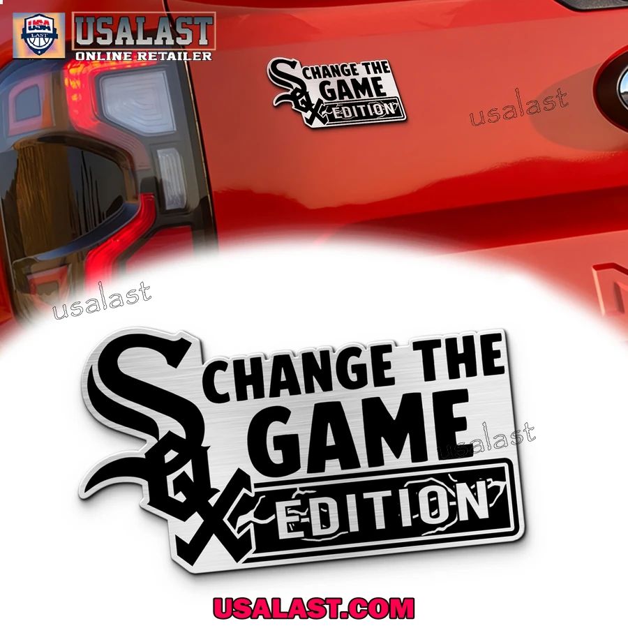 Chicago White Sox Edition Engraved Car Name Badge