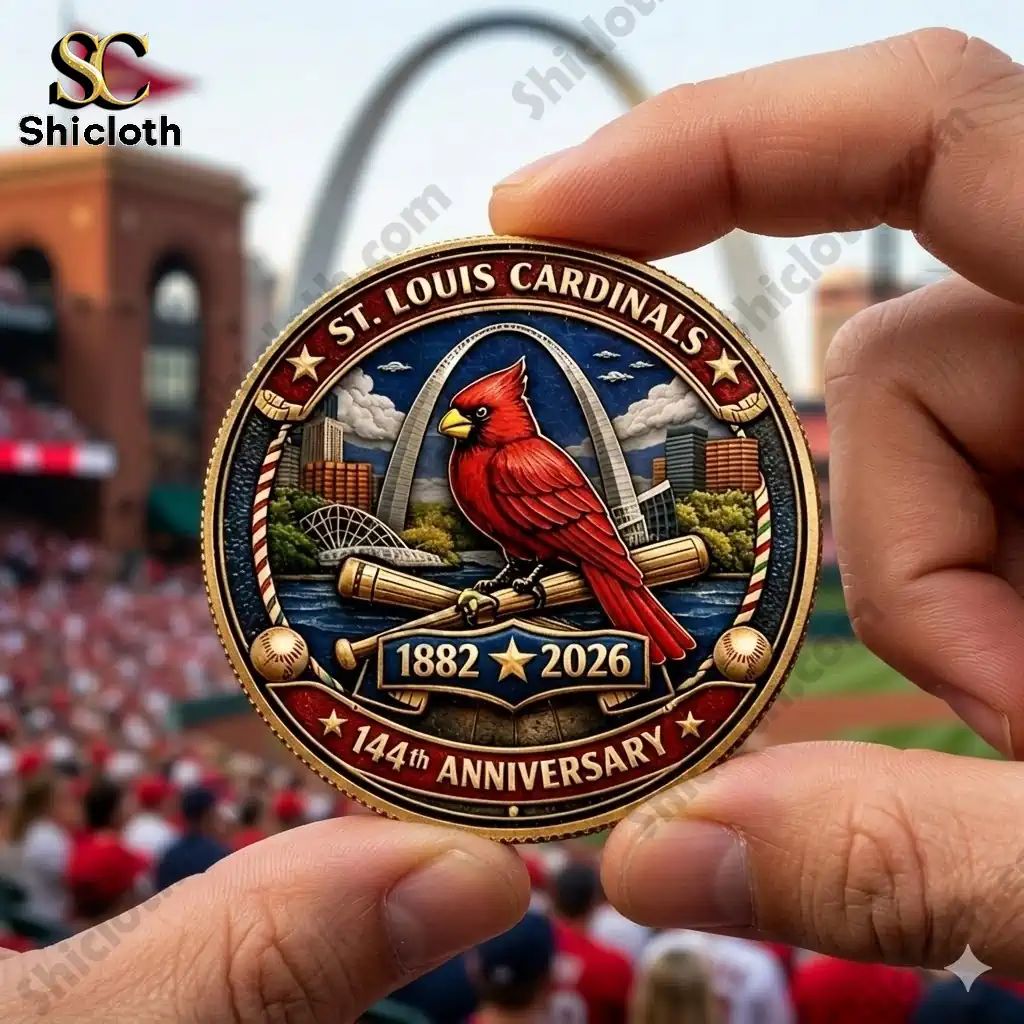 St. Louis Cardinals_ 144 Years of Baseball Legacy Commemorative Coin