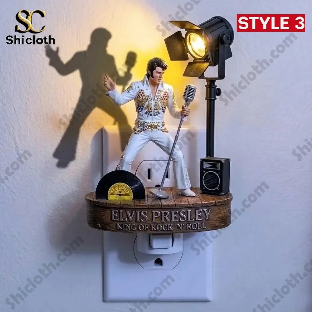 Elvis Presley King Of Rock ‘n’ Roll Night Light