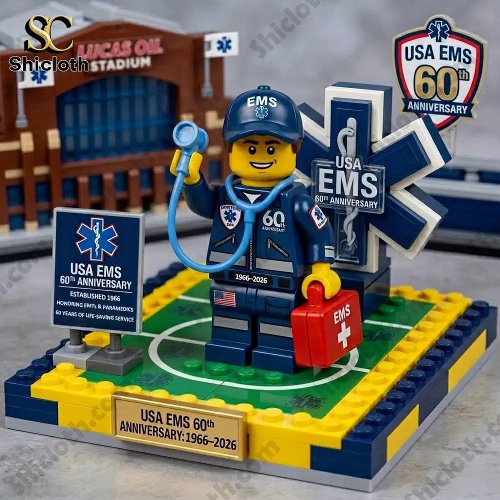 USA EMS 60th Anniversary Building Brick Set