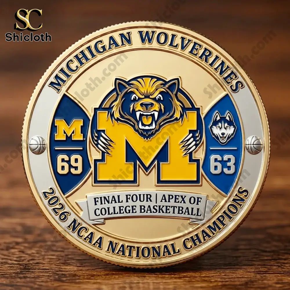 Michigan Wolverines NCAA 2026 National Champions Coin