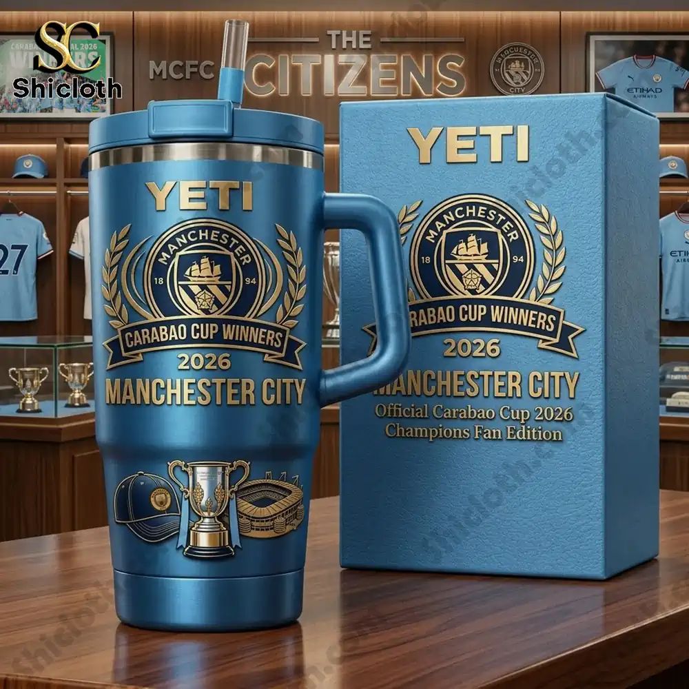 Manchester City Carabao Cup 2026 Champions Yeti Tumbler