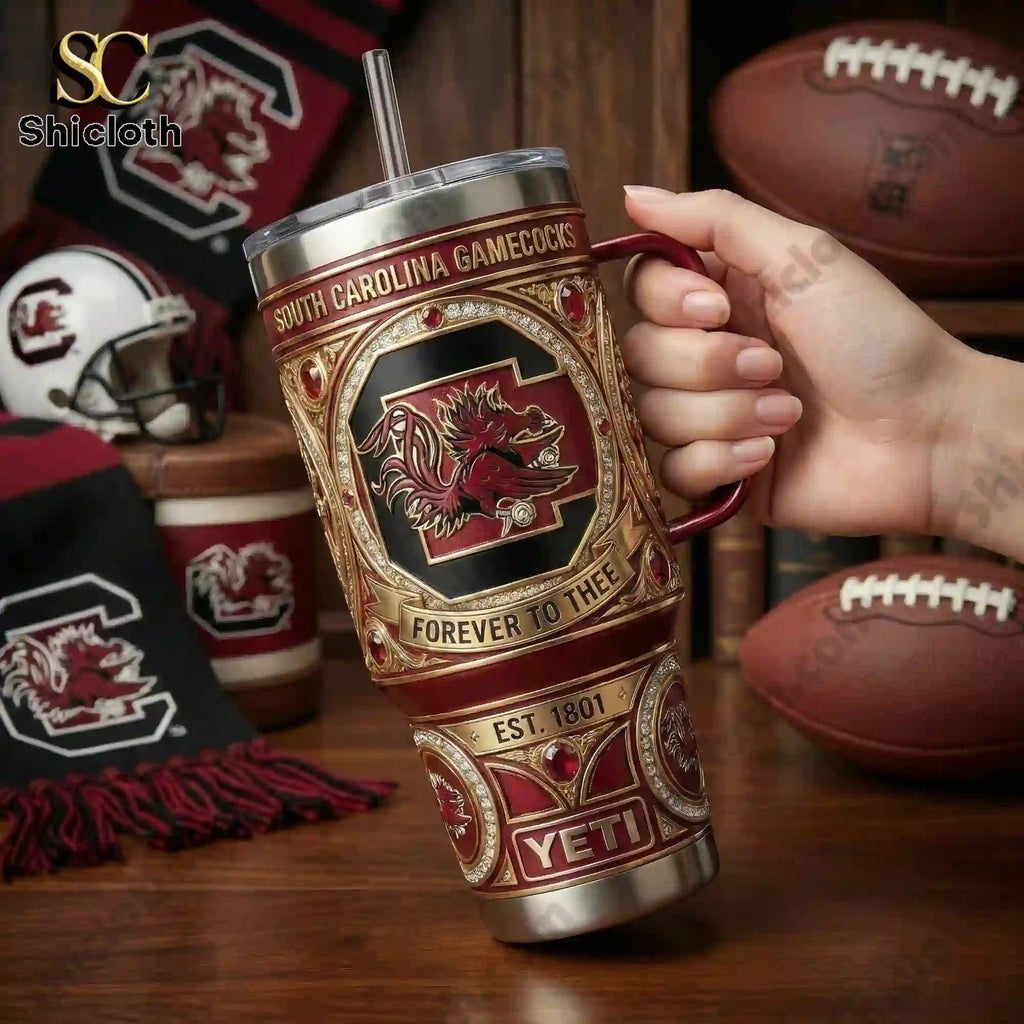 South Carolina Gamecocks Custom 40oz Tumbler With Handle