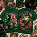 Wicked Elphaba and Glinda Forest Green T-Shirt