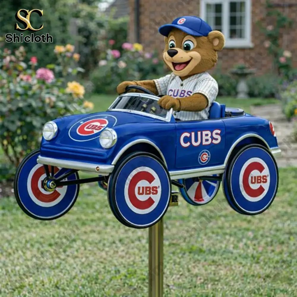 Chicago Cubs Clark Wind Spinner For Garden