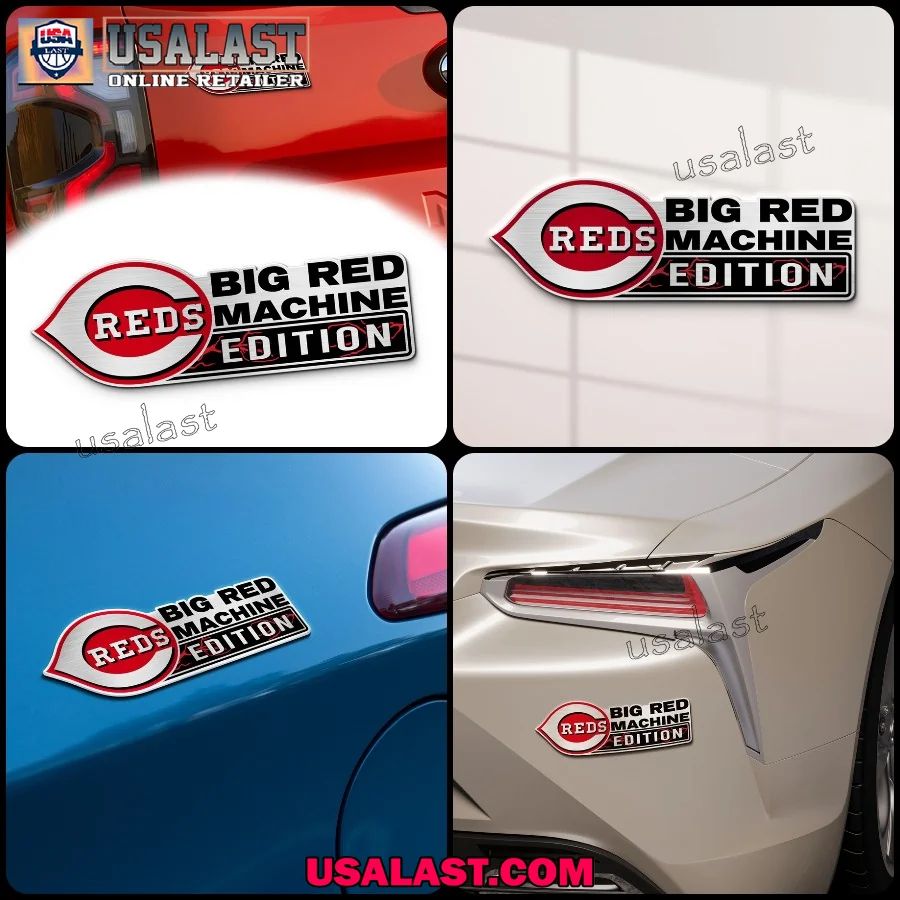 Cincinnati Reds Edition Engraved Car Name Badge