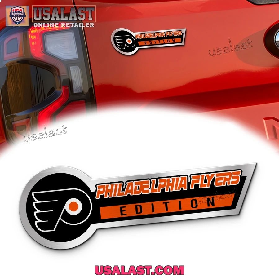 Philadelphia Flyers Edition 3D Engraved Car Name Emblem