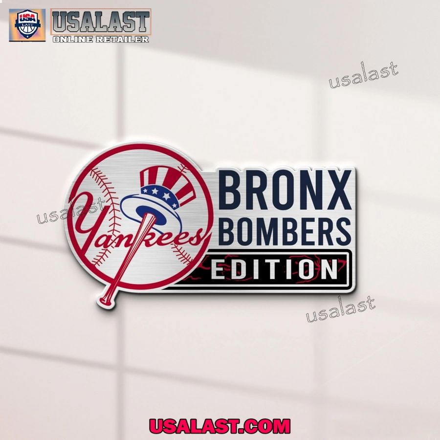 New York Yankees Edition Engraved Car Name Badge