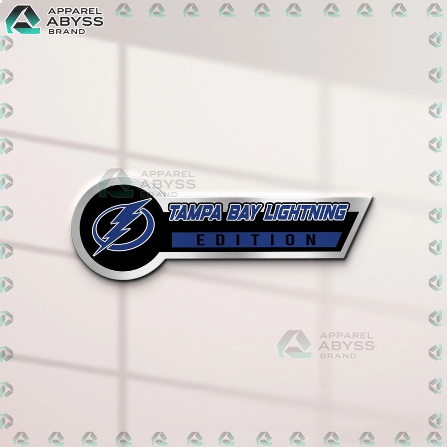 Tampa Bay Lightning Edition 3D Engraved Car Name Emblem