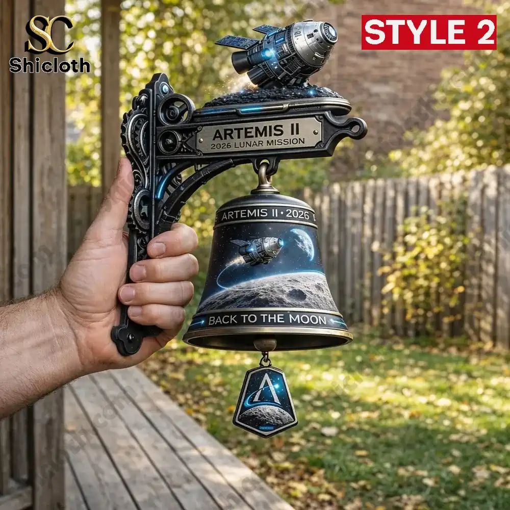 Artemis II Lunar Mission Commemorative Doorbell Wall Bell