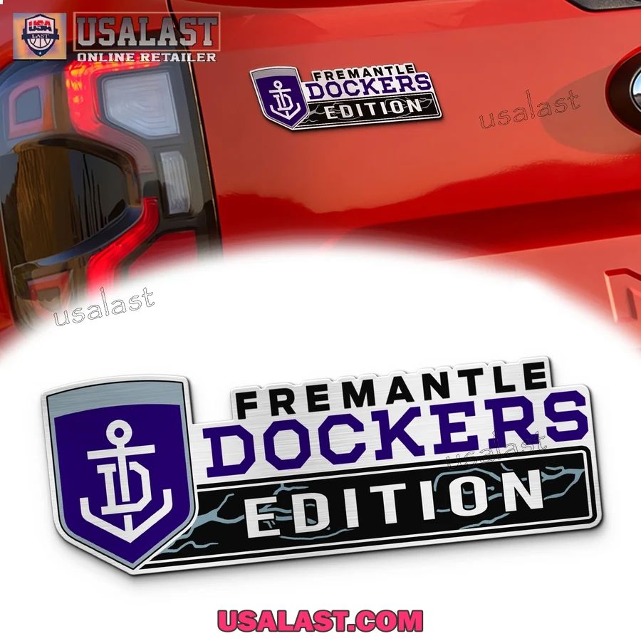 Fremantle Dockers Edition Custom 3D Car Badge Sticker