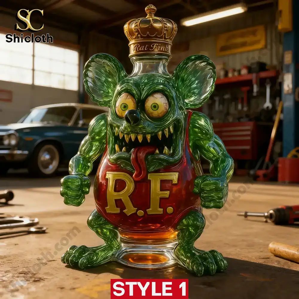 Rat Fink Crown Royal 63rd Anniversary Whiskey Bottle